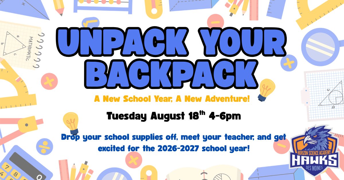 image describing unpack your backpack event.